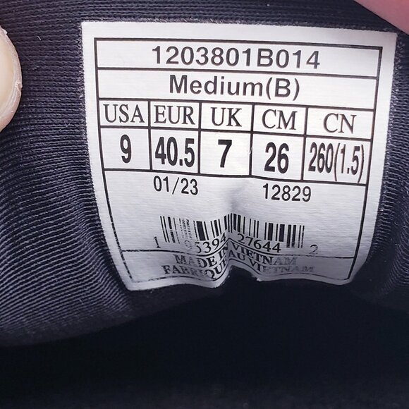 Brooks Ghost 15 Running Shoe Sneaker Lace Up Low Top Comfort Black Womens Size 9 - Picture 9 of 9